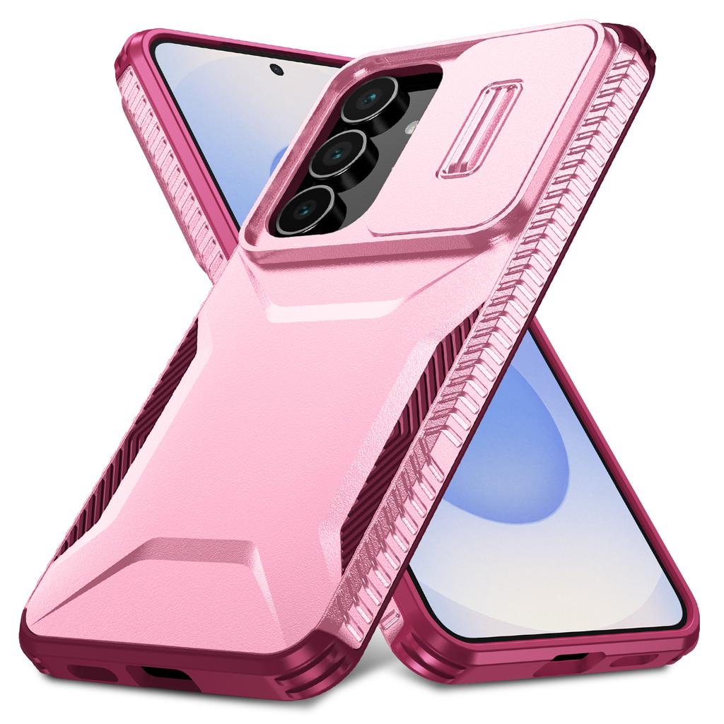 Чехол для Samsung Galaxy S25 FE Camshield TPU+PC Чехол для телефона Нескользящий Боковой край