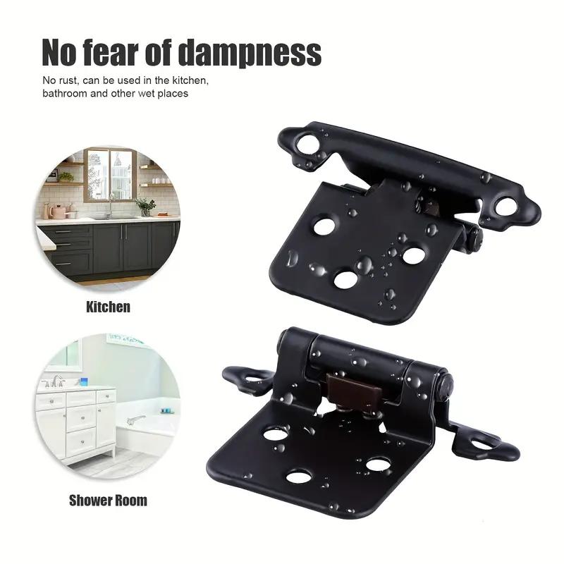 4 шт. петли для шкафа, накладные, самозакрывающиеся, крепление на лицевую сторону, петля для двери шкафа, гидравлическая пружинная петля