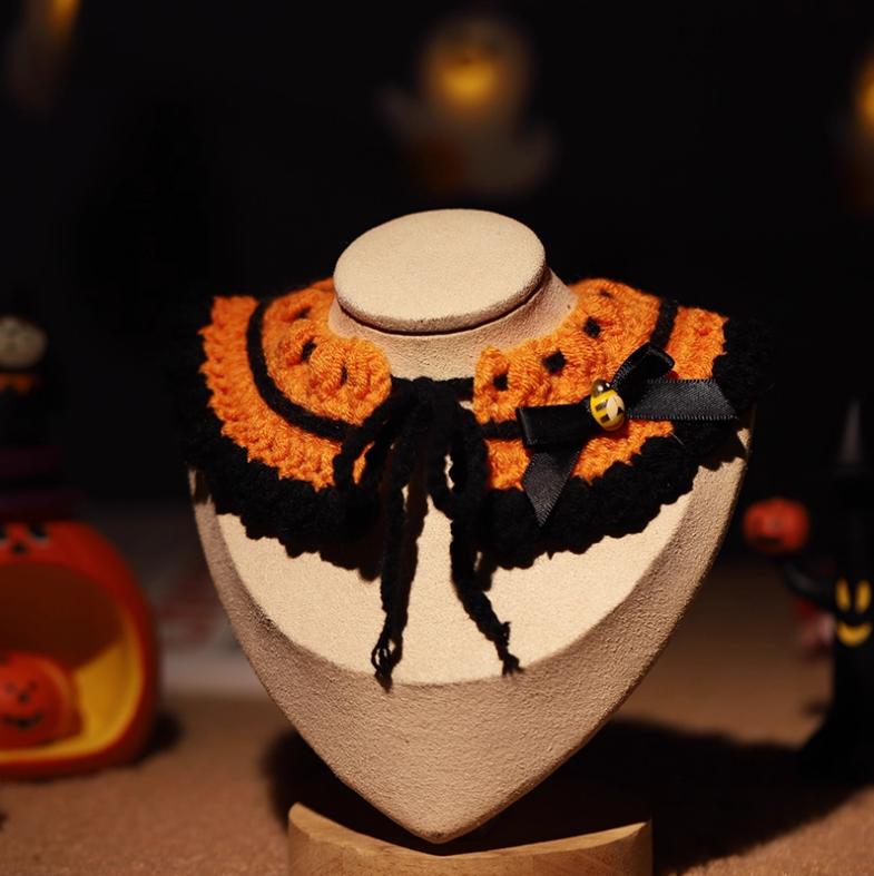 Funny Halloween Cat Scarves and Pet Clothes Cute Plush Toys Cat Accessories Cat Hats Dog Bibs Cute Collars