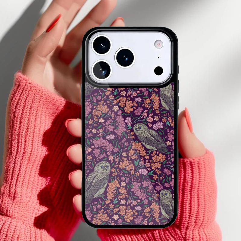 Cute Owl Cartoon Phone Case for iPhone 17 16 15 14 13 Pro Max Back Cover for 12 11 Pro Coque