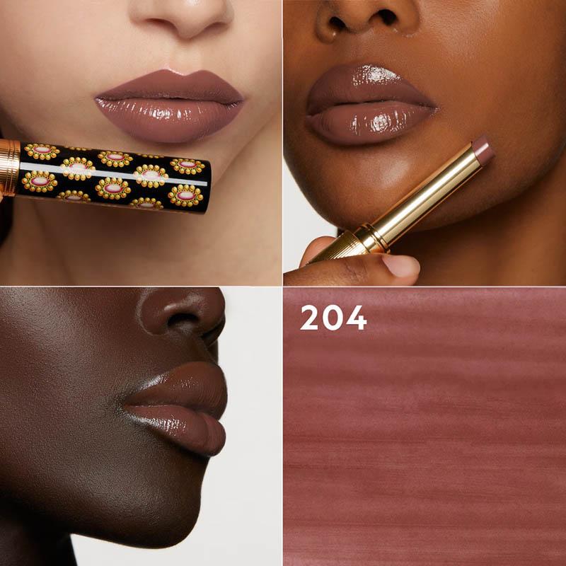 Gucci Блестящая помада Rouge De Beauté, Увлажняющая, Придающая объем, Стойкий блеск