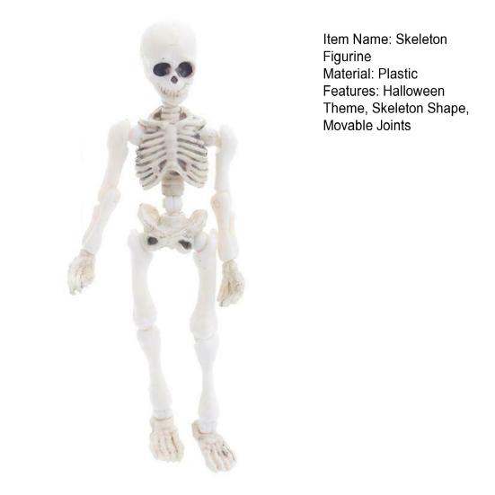 Хэллоуин Скелет Фигурка Подвижные Сочленения Человеческая Модель Скелет Статуя Скульптуры Домашний Офис Настольное Украшение Орнамент