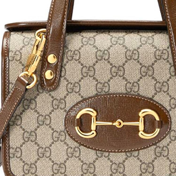 Gucci Horsebit 1955 Mini Top Handle Bag Brown Women Top_handle 645453-92TCG-8563