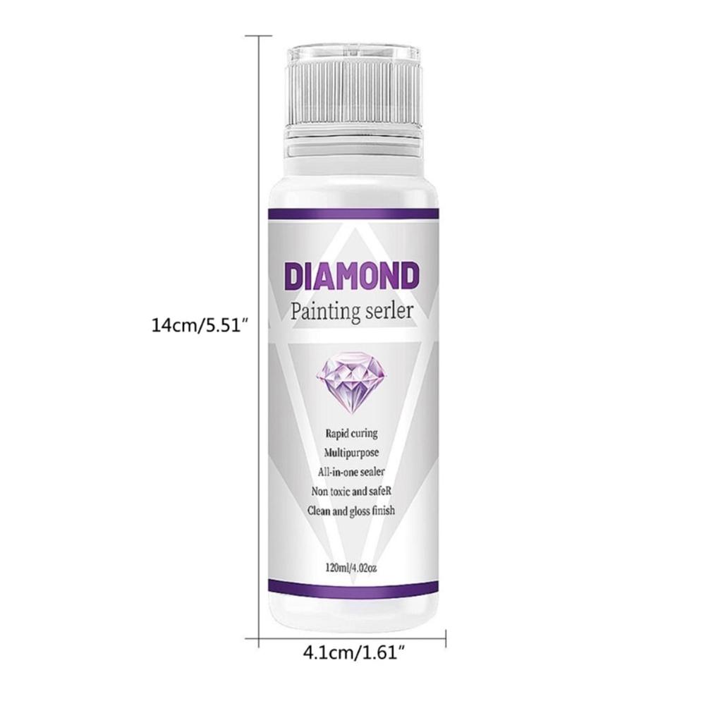 5D Diamond Painting Glue Permanent Hold Diamond Art Sealer Shine Effect Puzzle Glue Diamond Painting Sealer Artwork Maintenance