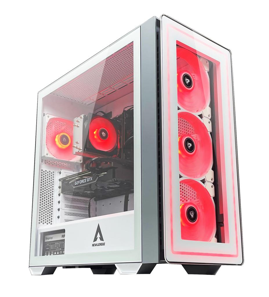 Gaming Desktop Computer GeForceRTX3050 Memory 16GB SSD1TB Widows10Pro 64bit Gaming Desktop Computer RTX3050 White Middle Tower [NEWLEAGUE] [Core