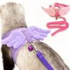 Adjustable Ferret Traction Harness Cartoon Pet Traction Rope Guinea Pig Chest Strap  Pet Supplies