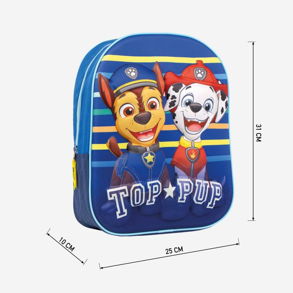 The Paw Patrol Blue School Bag (25 X 31 X 10 Cm)