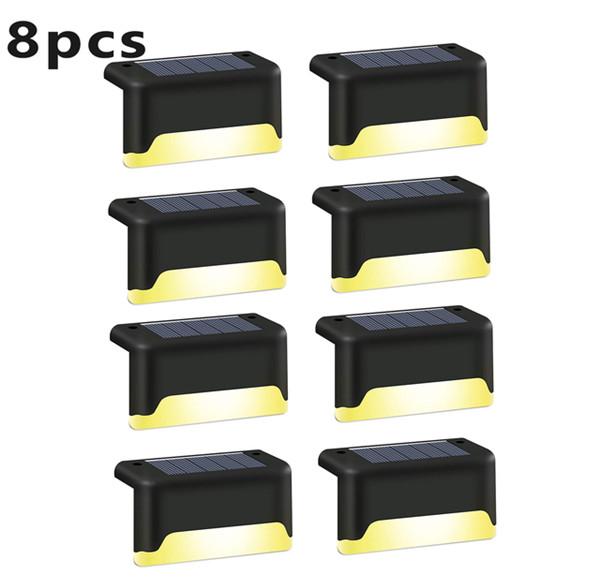 Warm White LED Solar Lamp Path Stair Outdoor Garden Lights Waterproof Solar Power Balcony Light Decoration for Patio Stair Fence