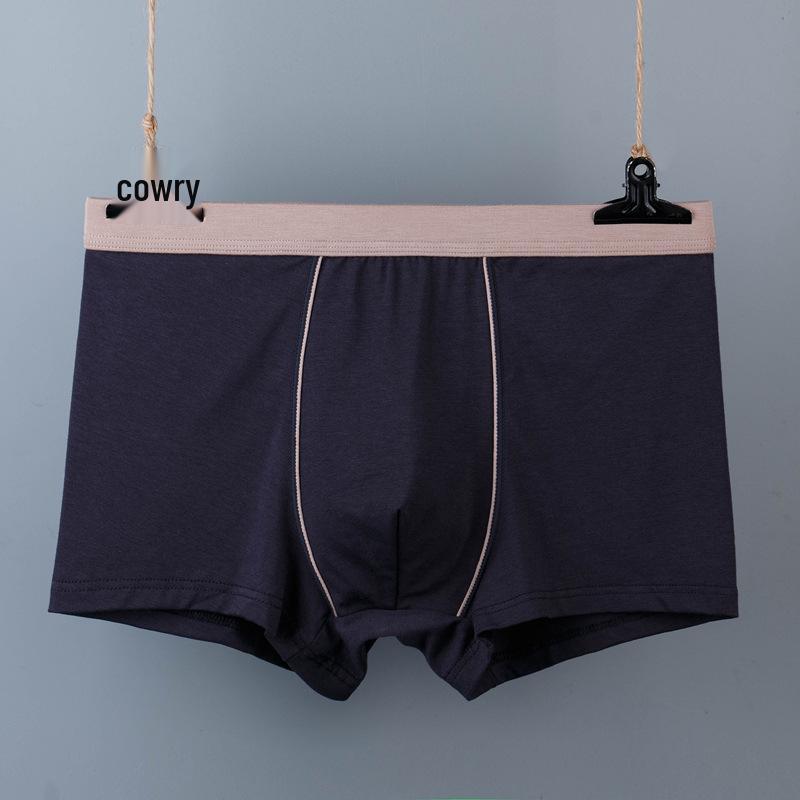 Мужское бесшовное 3D хлопковое нижнее белье больших размеров - Дышащее и удобное, дизайн с четырьмя углами