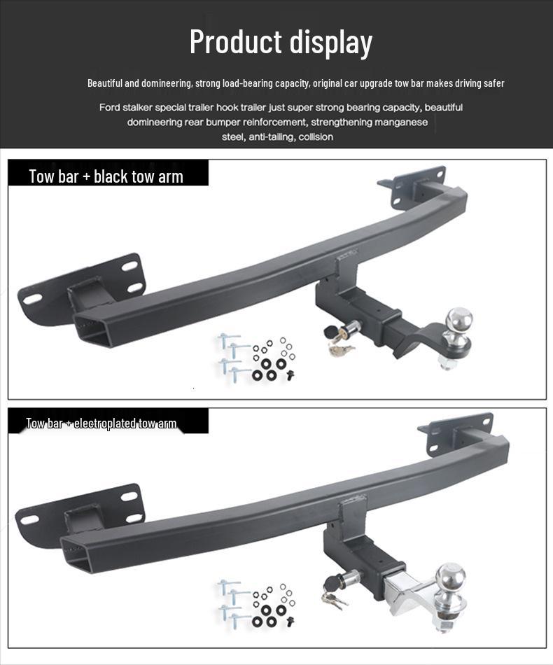 Ford Trailer Hitch Bumper Guard: Rear Tow Bar, Hook, and RV Bracket Modification Kit