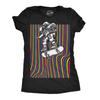 Womens Astronaut Skater Funny T Shirt Skateboard Graphic Tee for Ladies