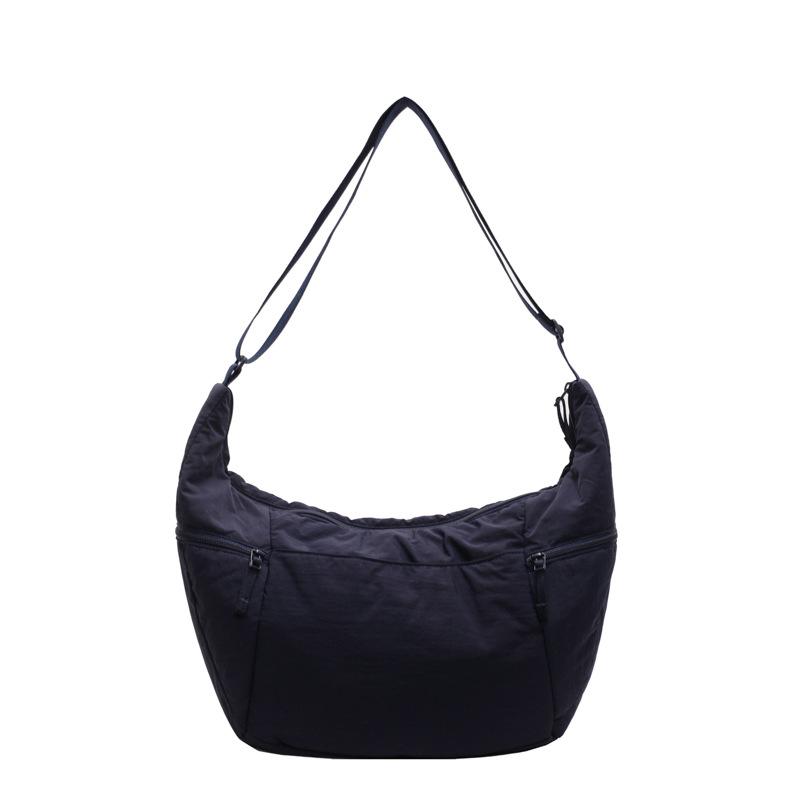 Dumpling Bag Women's Large Capacity Croissant Commuting Nylon Fabric Crossbody Bag Casual Shoulder Bag