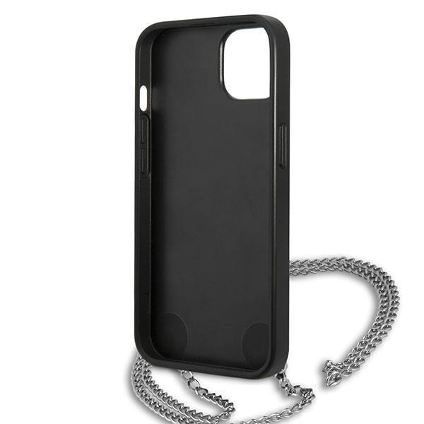 Etui do iPhone 13 mini Karl Lagerfeld Leather Textured Czarne