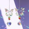 Butterfly Crystal Suncatcher Gifts for Mom, Sister Birthday Gifts, Mom Gifts from Daughter Son for Mom Mothers Day Thanksgiving Hanging Ornament