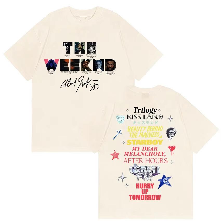 2026 Новый Singer The Weeknd Поторопись Завтра Тур Узор Популярные Фанаты Хип-хоп Мода Удобная Чистый Хлопок футболка