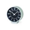 Lemnos Table Clock Aluminum Black Eki Clock S Size Eki Clock S X X TIL19-08BK Size W13.0 H14.0 D7.6cm