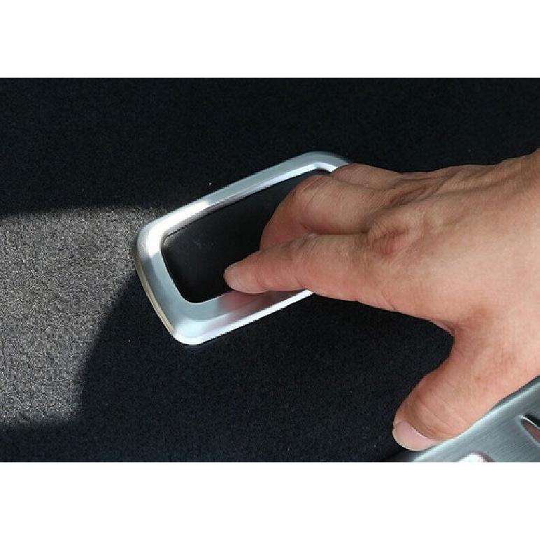 For BMW X1 F48 2016- Matte Silver Car After Tailgate Inner Handle Panel Trim