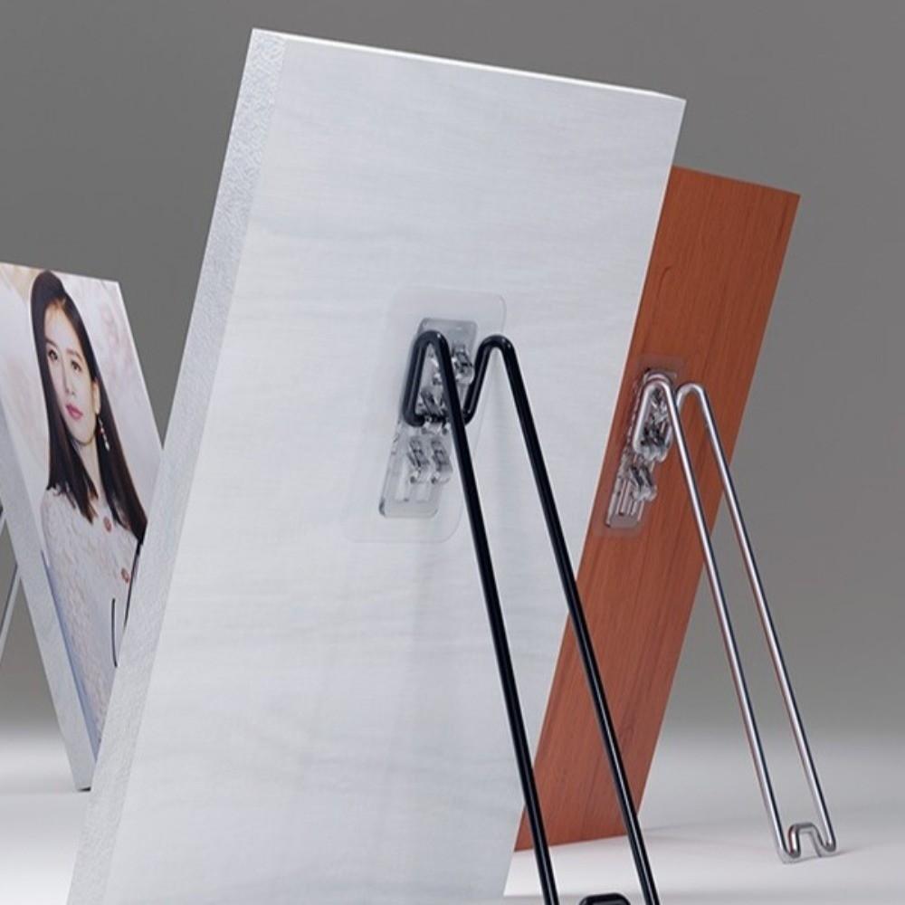 Self-Adhesive Picture Frame Bracket Stainless Steel Easel Back Stand Art Display