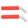 2PCS Car Door Assist Handles Non Slip Silicone Grip Portable Automotive Grab Support Bar Red