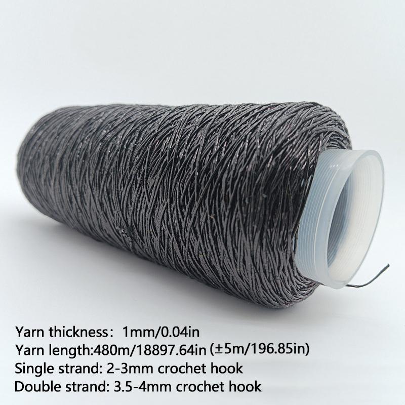 1PC Core Yarn Silver Plated Crushed Silver Color Super Shiny Wire Ball Yarn Bag Material