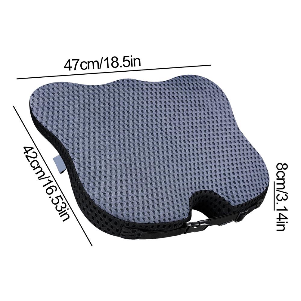 Моющаяся подушка для сиденья автомобиля из пеноматериала с медленным отскоком, летняя прохладная подушка, нескользящая резиновая подушка для сиденья автомобиля, аксессуары для салона автомобиля