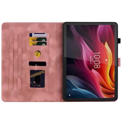 Для Lenovo Tab K11 Plus Чехол Тиснение Лилия Отделения для карт Кожаный Чехол для планшета