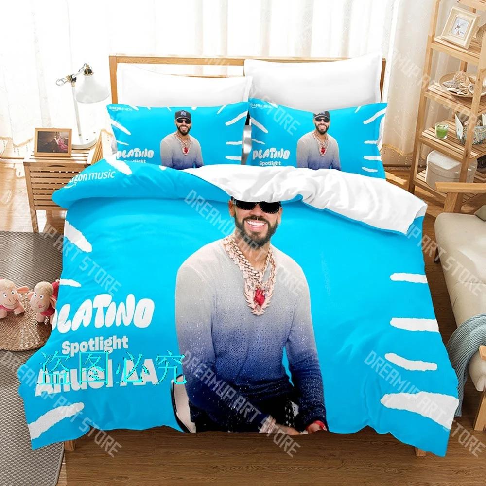 Rapper Anuel AA Printed Bedding Sets Exquisite Bed Supplies Set Duvet Cover Bed Comforter Set Bedding Set Luxury Birthday G