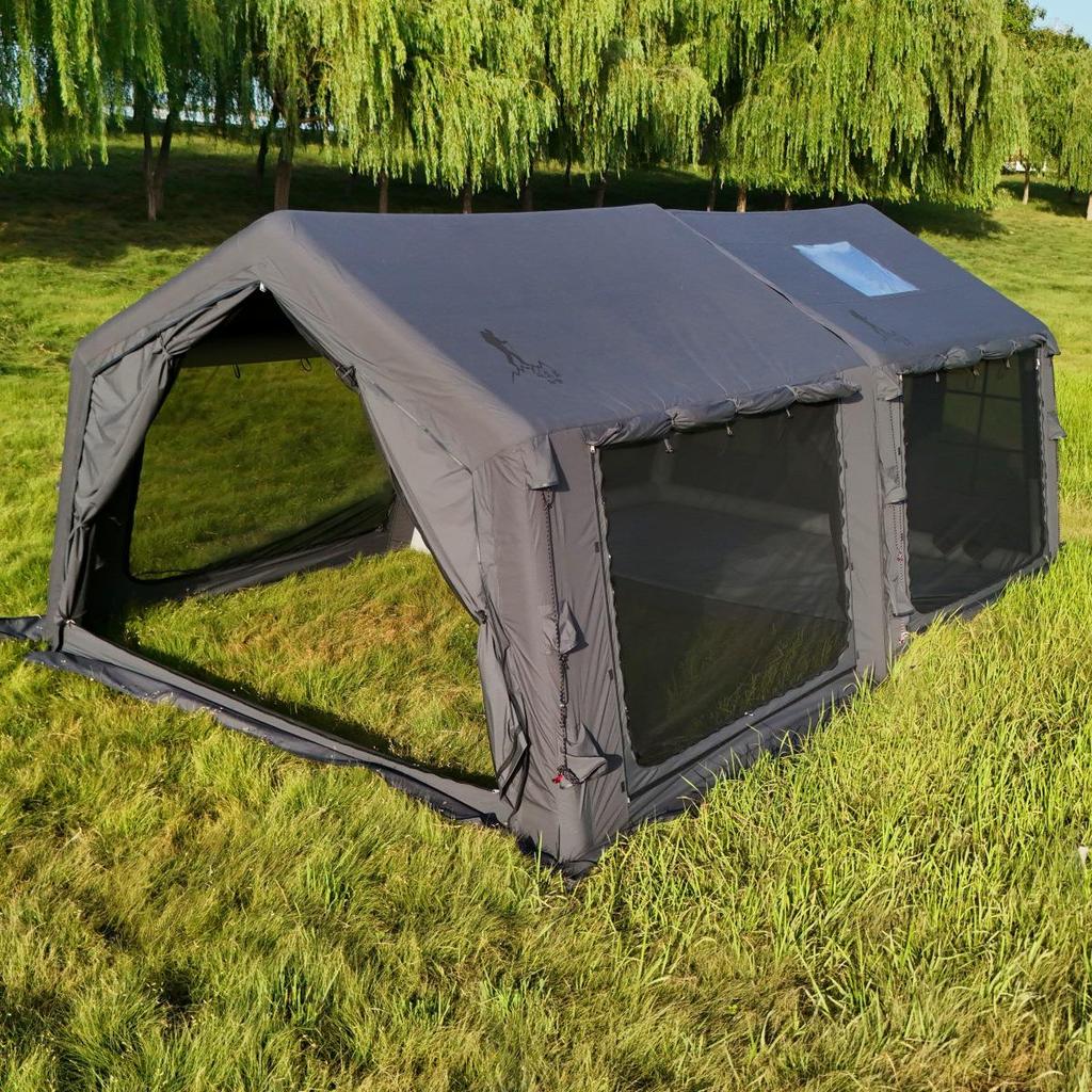 Starry Sky Inflatable Family Camping Tent: TC Cotton, All-Weather, No Installation Needed