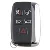 5 Button Black Smart Car Remote Key Fob Case Cover Shell Fit for Jaguar for Land Rover