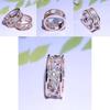 Elegant Women Classics Fashion Flower Plating Zircon Wedding Ring For Timeless Beauty