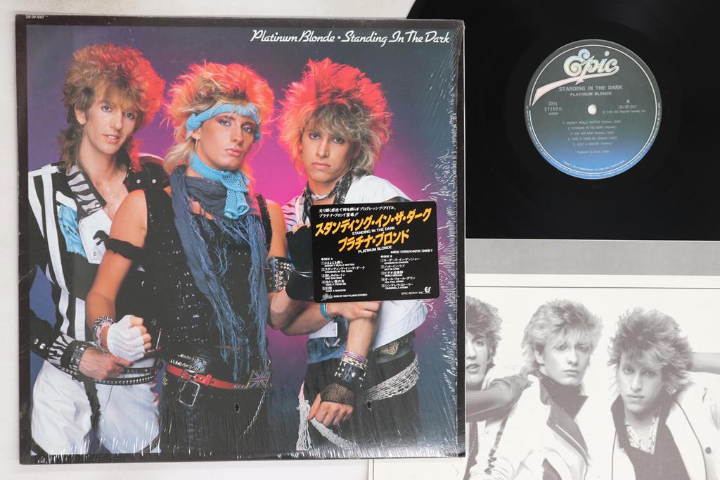 LP Record PLATINUM BLONDE - Standing In The Dark 283P597 EPIC 1984 Japan Rock Used