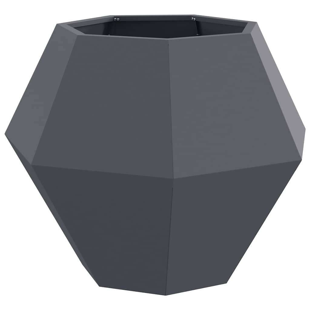 vidaXL Pflanzkübel 2 stk. Anthrazit 75 x 75 x 60 cm Stahl