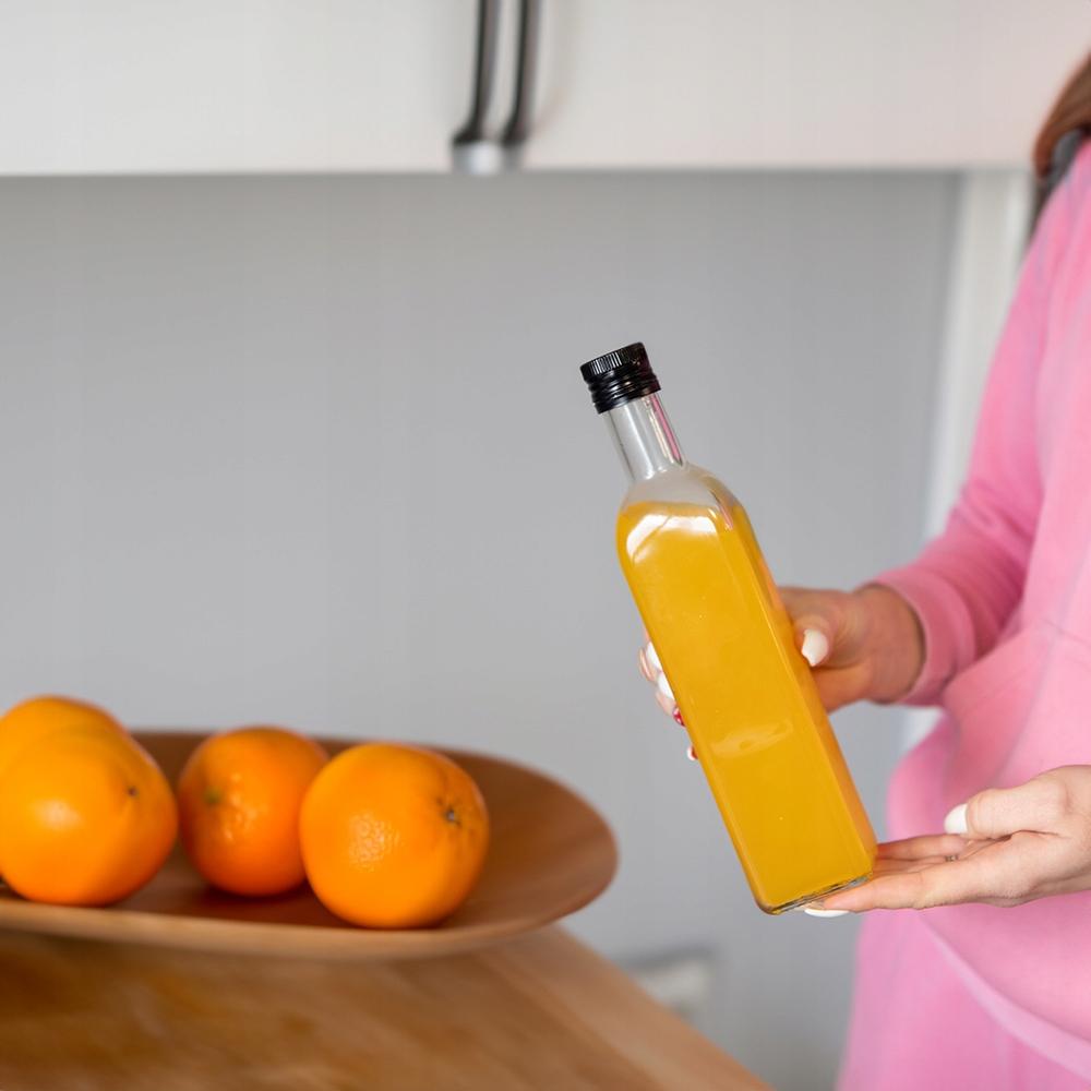 10X Butelki Marasca Bezbarwna 500 Ml Z Dozownikiem Na Oliwę Ocet Syrop 0,5L