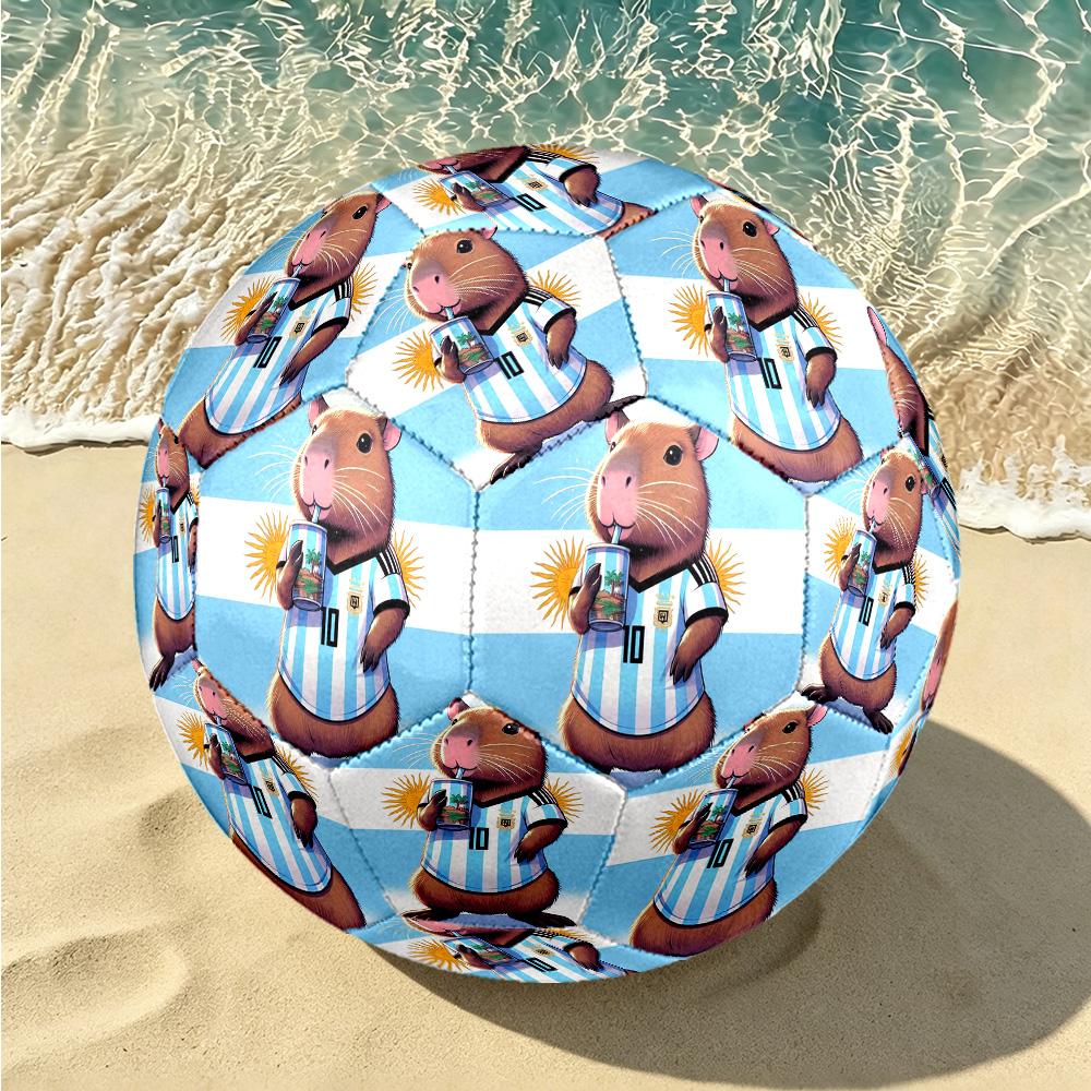 1pc Argentina Celebration Size 5 Soccer Ball, Suitable for Practice Matches/tournament Training,Lightweight and Durable gt70720