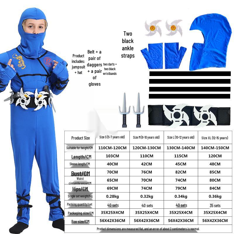«Детский костюм самурая ниндзя для косплея на Хэллоуин»