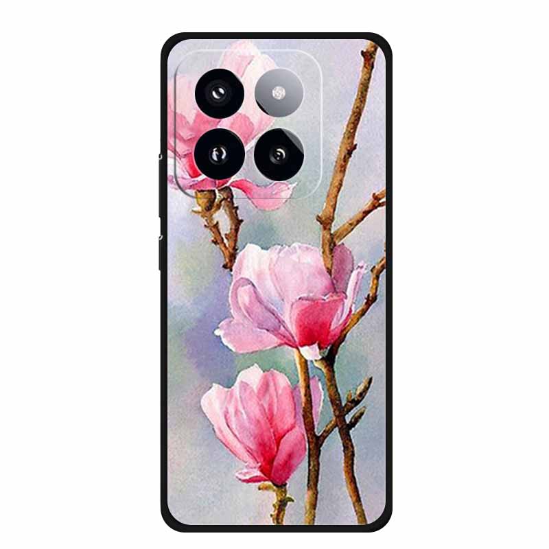 Для Xiaomi 14T PRO Чехол Роскошный Мягкий Силикон ТПУ Чехлы для Телефона Задняя Крышка Для Xiaomi14T Бампер Защитный Ударопрочный Любовь fundas