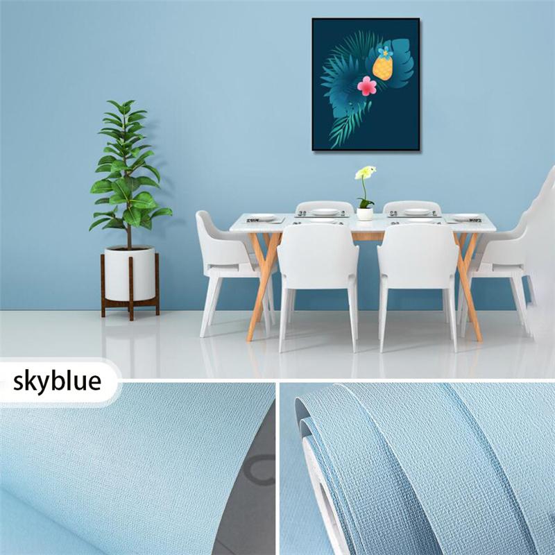 10 м макарон чистый цвет утолщается ПВХ DIY гостиная пленка самоклеящаяся настенная бумага водостойкая настенная наклейка декоративная