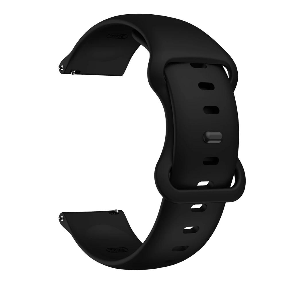 Спортивный силиконовый ремешок 20 мм 22 мм для Garmin Band Vivoactive 5 Venu 3 2 Sq Plus Браслет Forerunner 265 255 245 165 645 Музыкальный ремешок