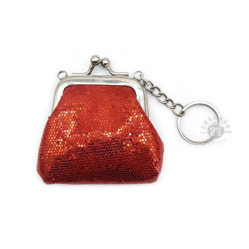 Женская дорожная сумка с брелоком и пайетками: Хранение монет, кабелей, косметики