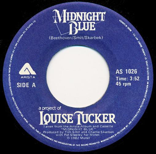 7inch Record LOUISE TUCKER - Midnight Blue AS1026 Arista 1982 Canada Dance & Electronica Used