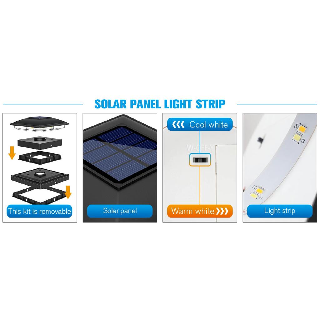 Solar Post Cap Light Outdoor Waterproof 12pack,Solar Fence - Post Lights for 4x4 5x5 6x6 Wooden/Vinyl Post,Black Deck Post Cap Light Solar Powered