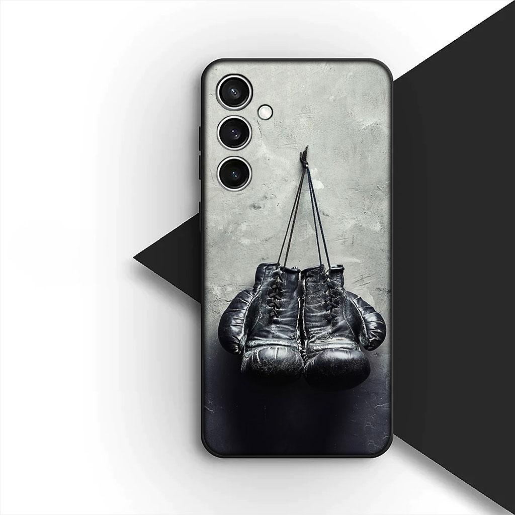 Strong Boxing Gloves Kickboxing Judo Phone Cover for Samsung Galaxy S25 S24 S23 FE Ultra Plus S7 Edge S25+ S23+ A56 5G Soft Case