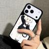 Чехол Case для iPhone 17 Air 16 Pro Max 15 Plus 11 13 Mini 14 12 Задняя крышка телефона Аниме Неко Девушка-кошка