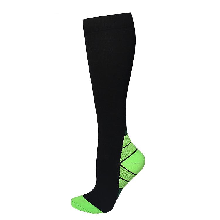 Men Compression Sport Crew Socks Medical Custom Logo Running Cycling Nylon Spandex Muscle Protection Socks Stockings