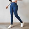 Women Pencil Pants Imitation Jeans High Waist Velvet Lined Warm Leggings Tight Fit Pants with Pockets Work School Wear
