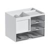 Desktop Organizer Drawer Box with Pen Holder Large Capacity Transparent Visible Sundries Case Makeup Container