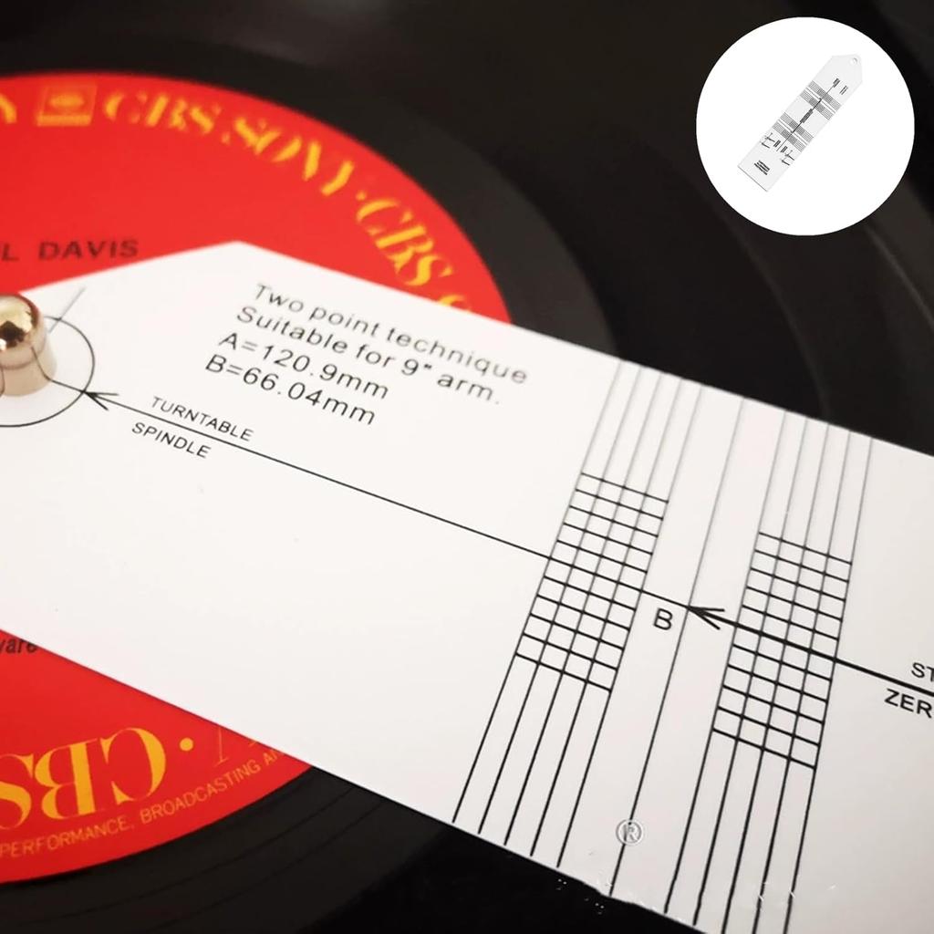 Turntable Phono Cartridge Stylus Alignment Protractor Tool Precisions Vinyls Record Player Cartridge Alignment Protractors Tool for Vinyl Record