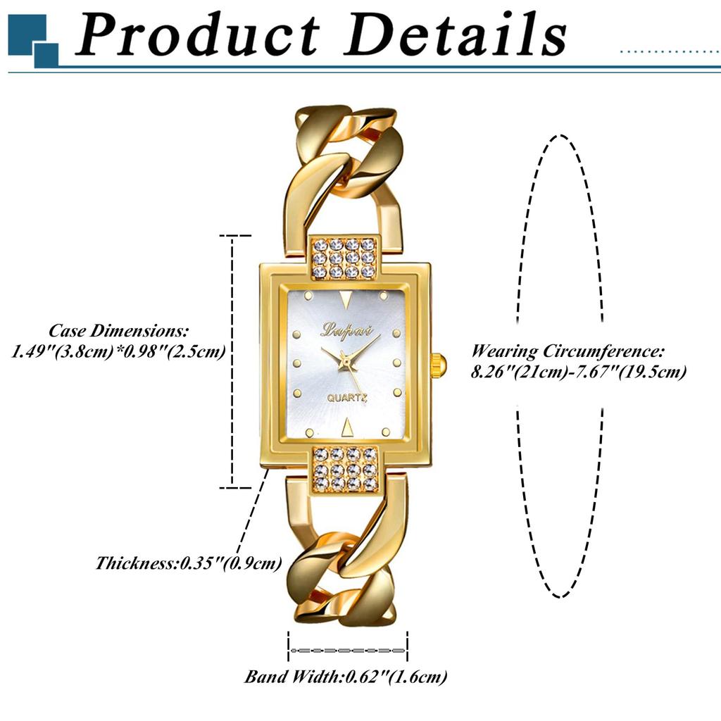 Cute Bracelet Analog Quartz Fashion Gold Perfect Gift for Day Women's Watch, Gold Waterproof, Display, Watch, Watch, - Birthdays, Anniversaries,