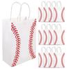 Iplusmile 12 шт. бейсбольная сумка подарочная сумка сумка-тоут крафт-бумага подарочная упаковочная сумка бумажный пакет с ручкой подарочный контейнер сумка для хранения подарочный маленький бейсбол