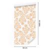 Cream Flowers Wallpaper, Clear Detail for Living Room and Bedroom 50x1000